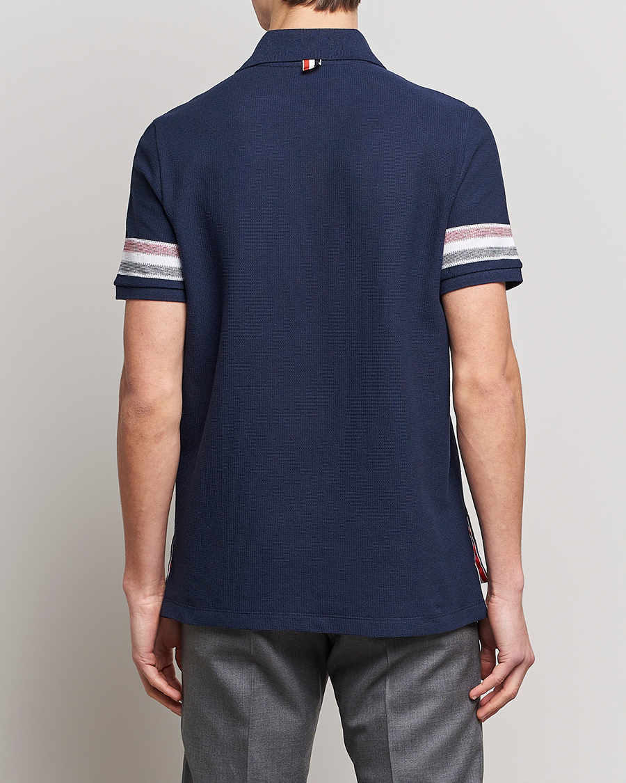 Herre | Pikéer | Thom Browne | RWB Stripe Polo Shirt Navy