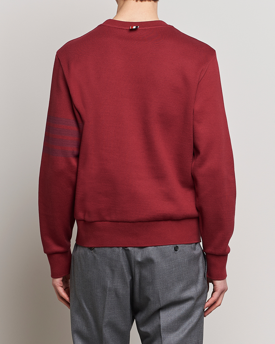 Herre | Gensere | Thom Browne | Tonal 4 Bar Sweatshirt Burgundy