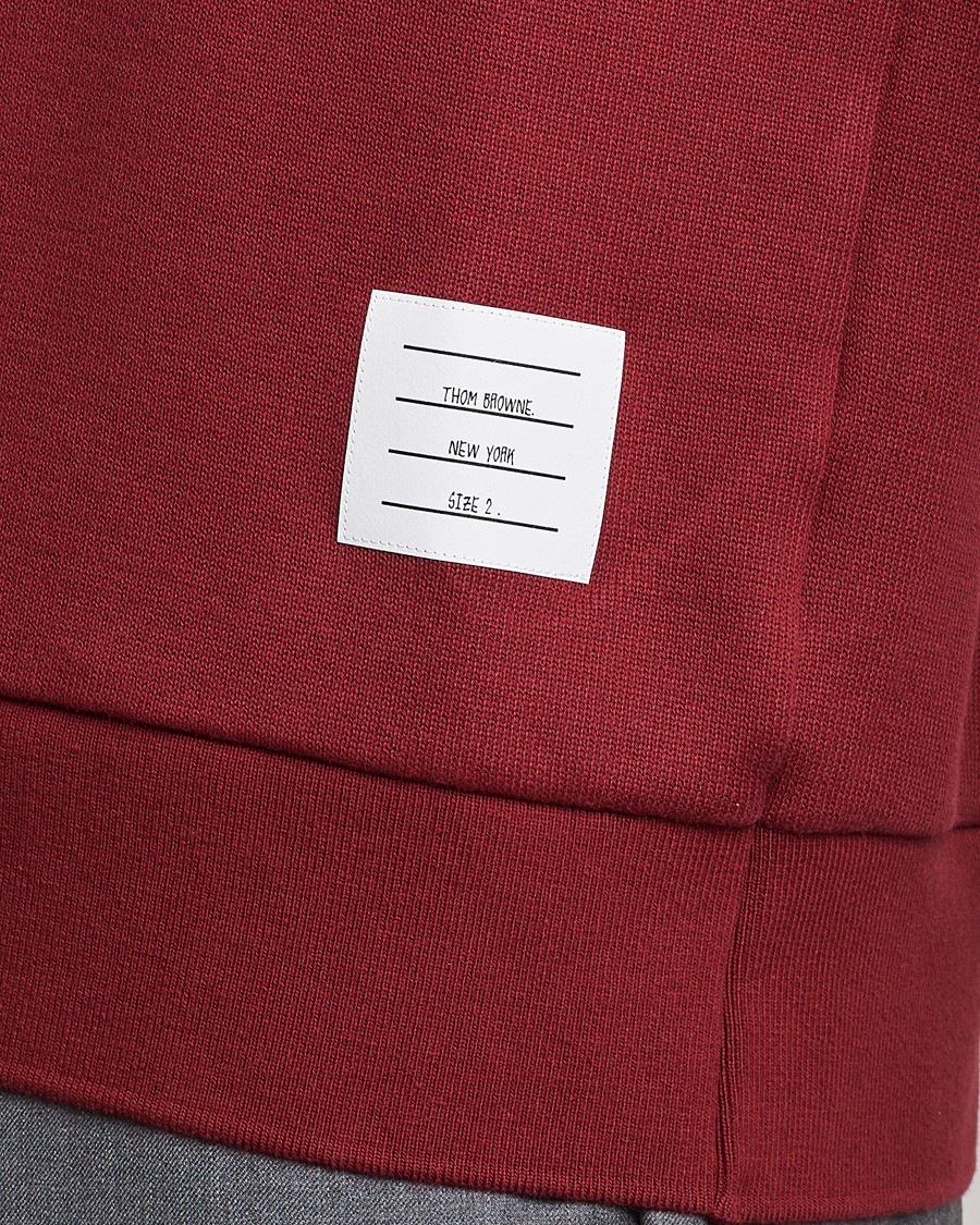 Herre | Gensere | Thom Browne | Tonal 4 Bar Sweatshirt Burgundy