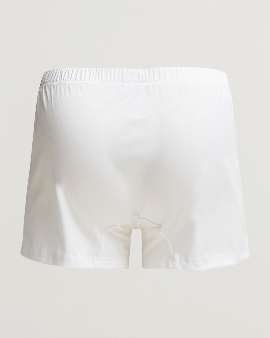 Herre | Undertøy | Zimmerli of Switzerland | Sea Island Cotton Boxer Shorts White