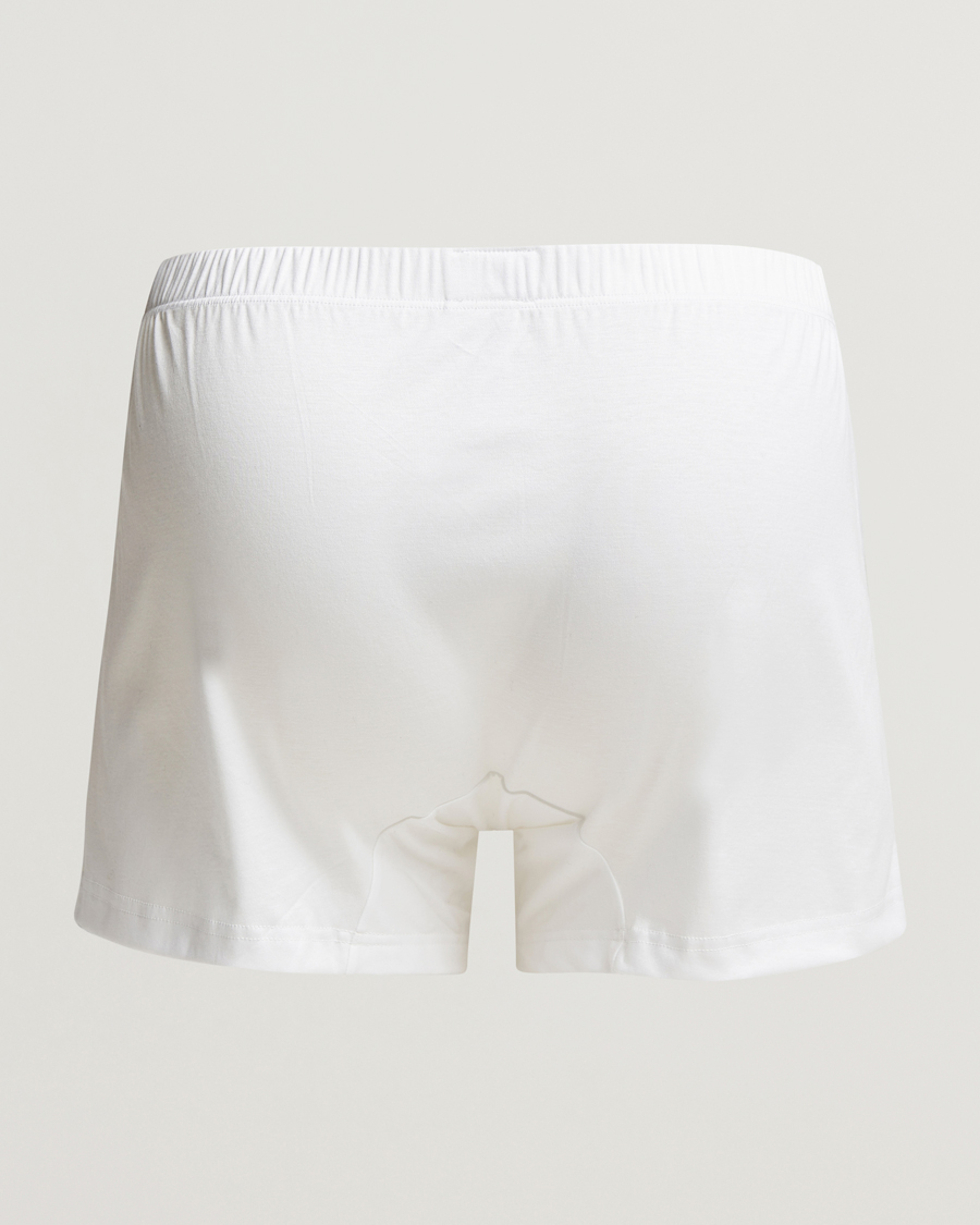 Herre | Underbukser | Zimmerli of Switzerland | Sea Island Cotton Boxer Shorts White