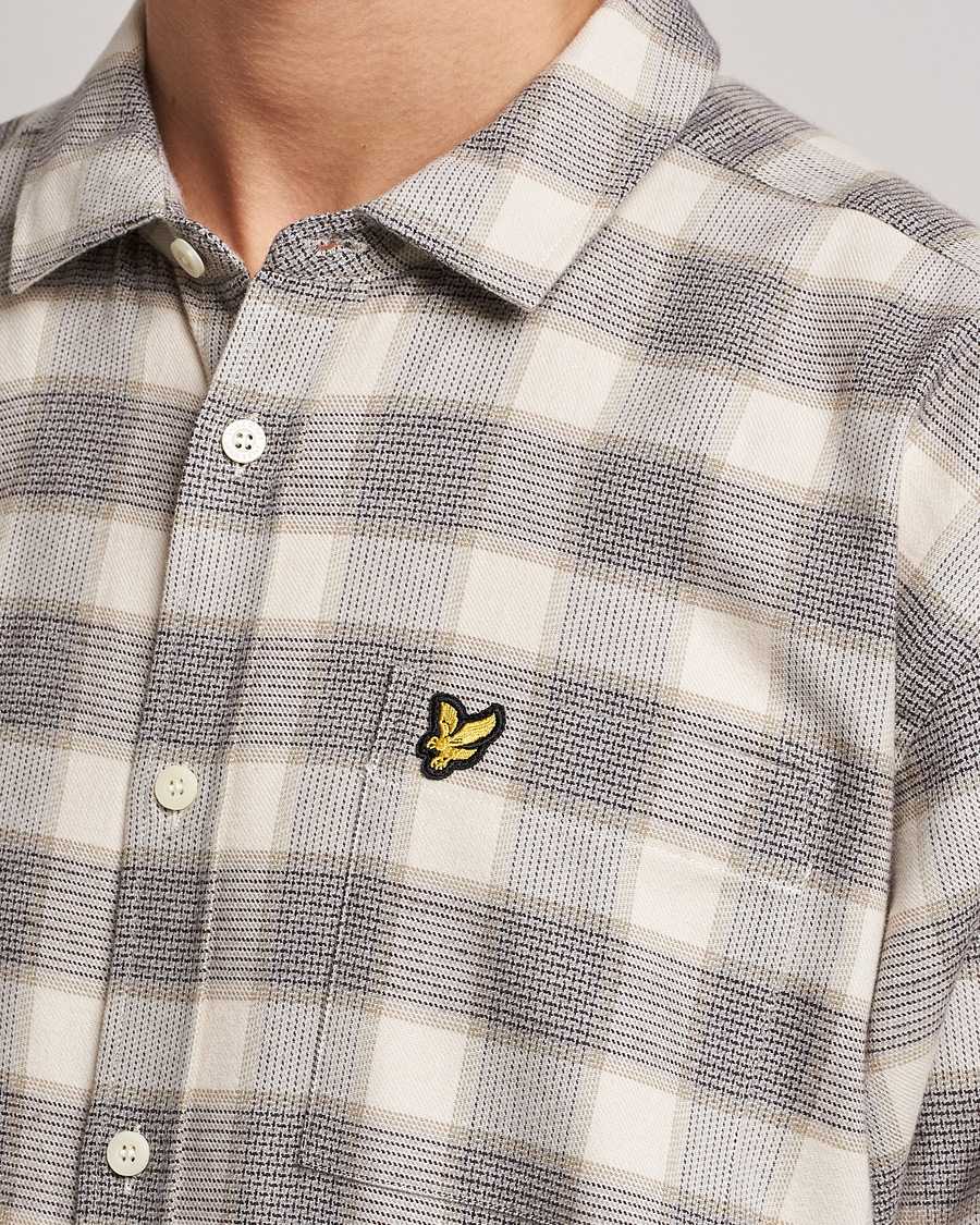 Herre | Skjorter | Lyle & Scott | Checked Cotton Shirt Taupe