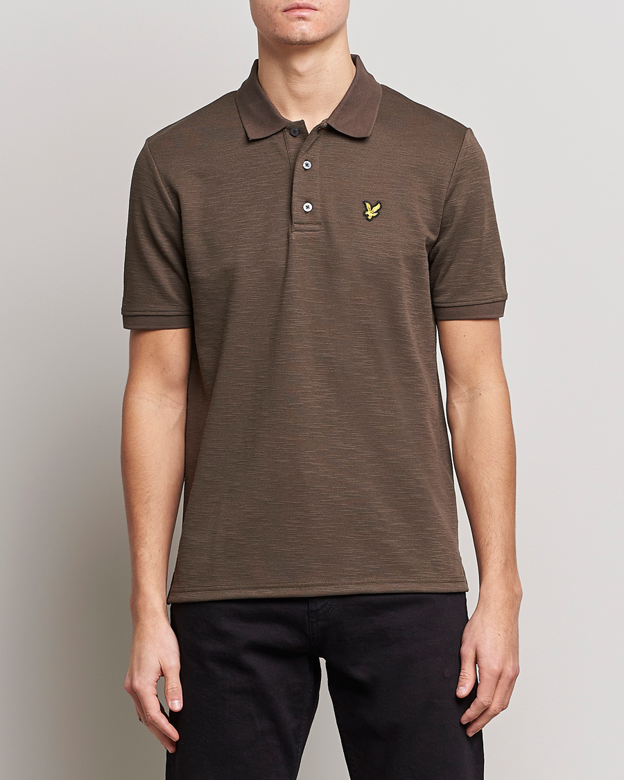 Herre | Pikéer | Lyle & Scott | Chunky Slub Pique Polo Form Green
