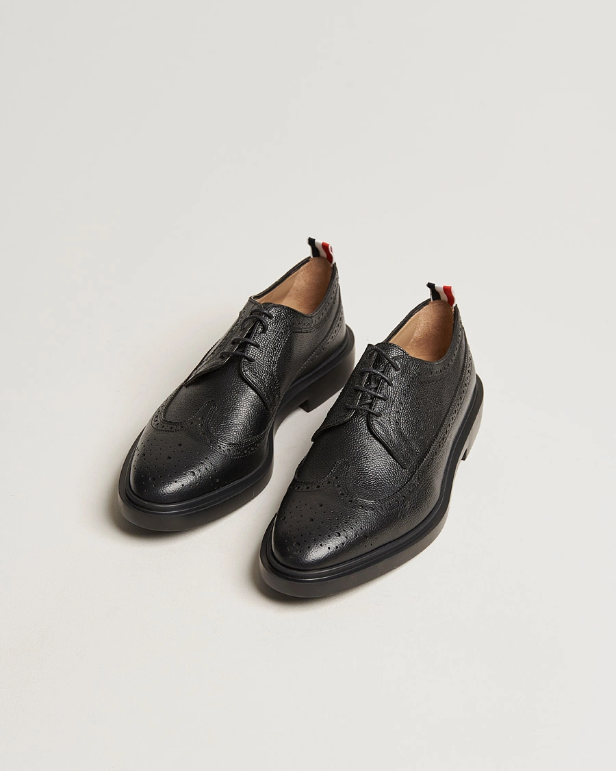 Herre | Lojalitetstilbud | Thom Browne | Pebble Grain Longwing Brogue Black