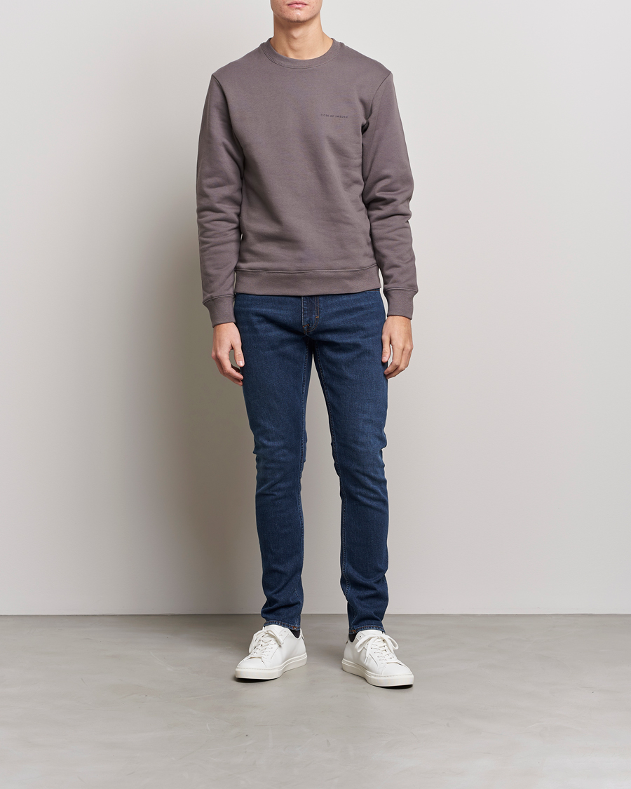 Herre | Gensere | Tiger of Sweden | Emerson Cotton Sweatshirt Ash Grey