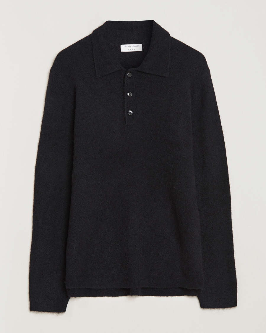 Herre | Gensere | Tiger of Sweden | Taylen Alpacka Knitted Pique Black
