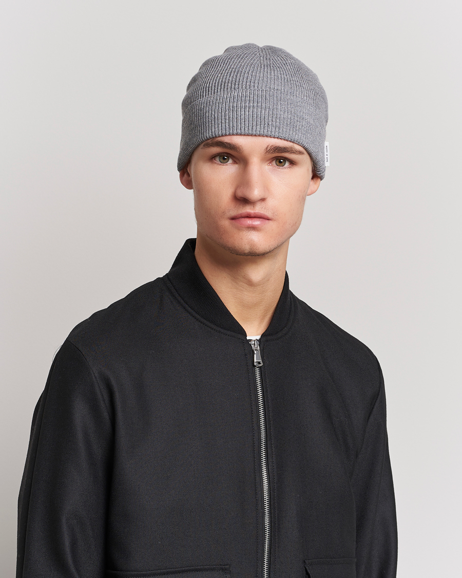 Herre |  | Tiger of Sweden | Hedqvist Merino Wool Beanie Grey Melange