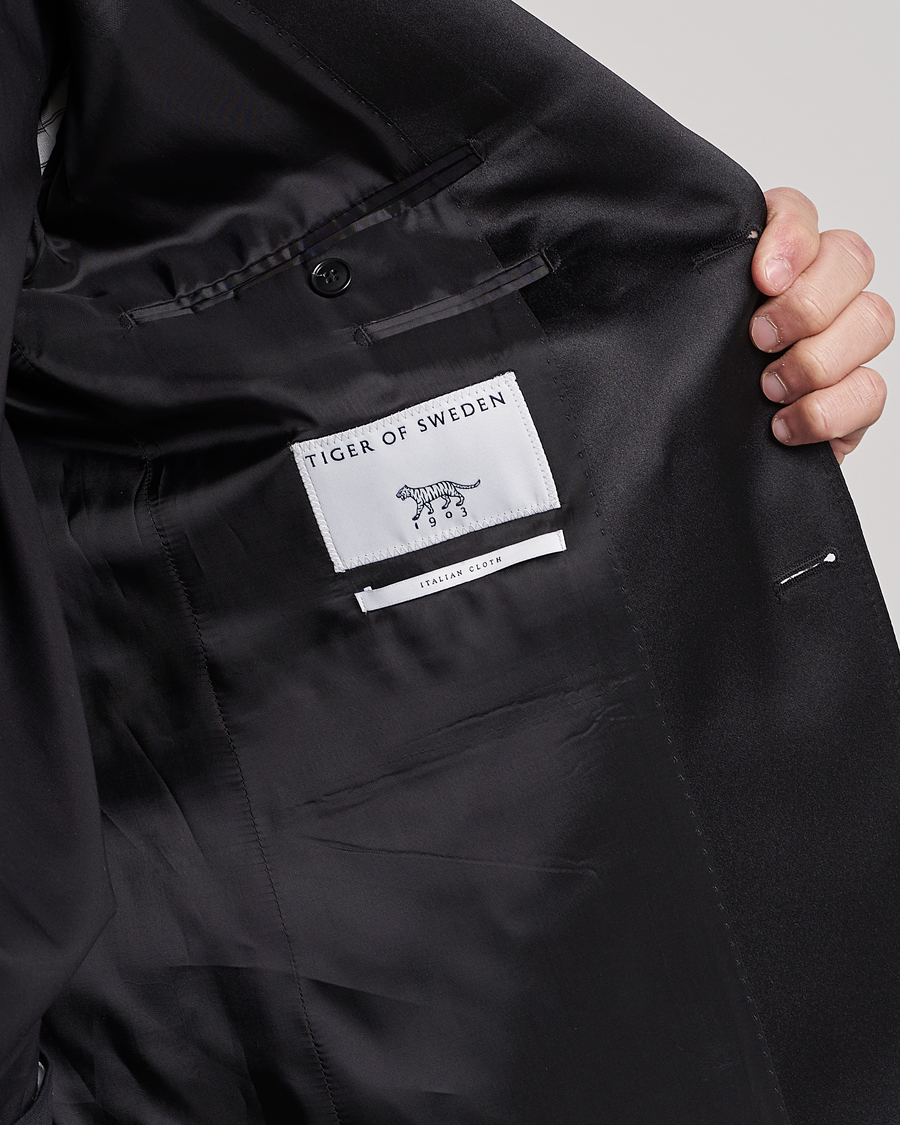 Herre | Dressjakker | Tiger of Sweden | Justin Tuxedo Blazer Black