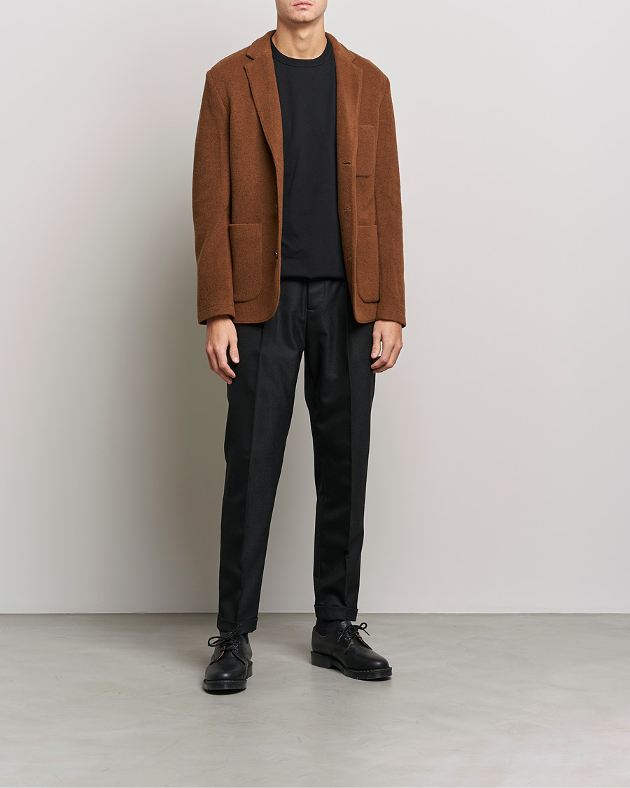 Herre | Dressjakker | J.Lindeberg | Carlton Wool Cardigan Blazer Chipmunk