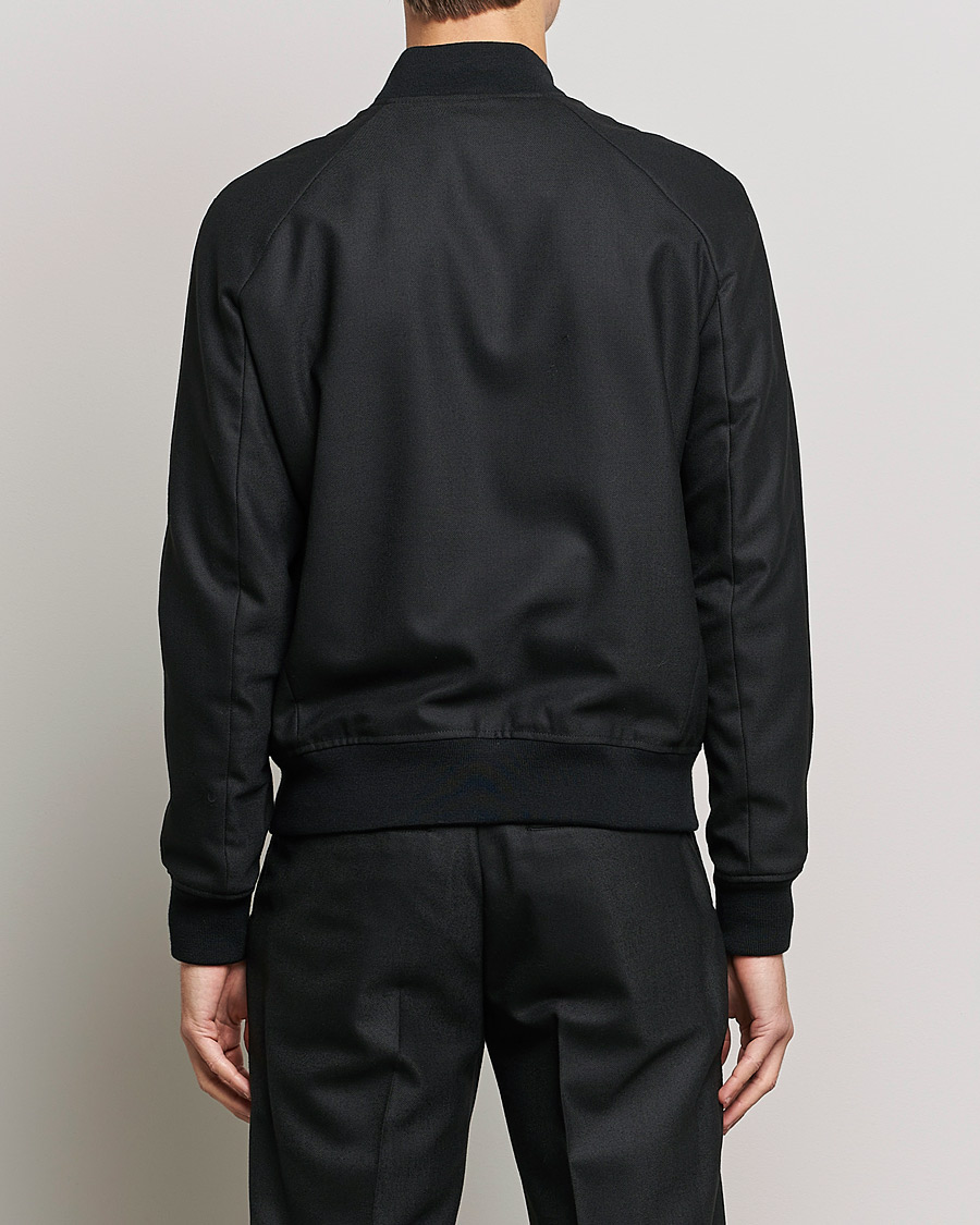 Herre | Jakker | J.Lindeberg | Thom Bomber Wool Twill Jacket Black