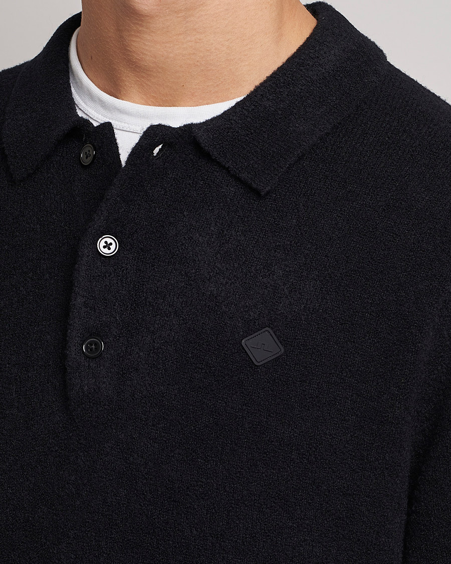 Herre | Gensere | J.Lindeberg | Yann Merino Logo PoloShirt Black