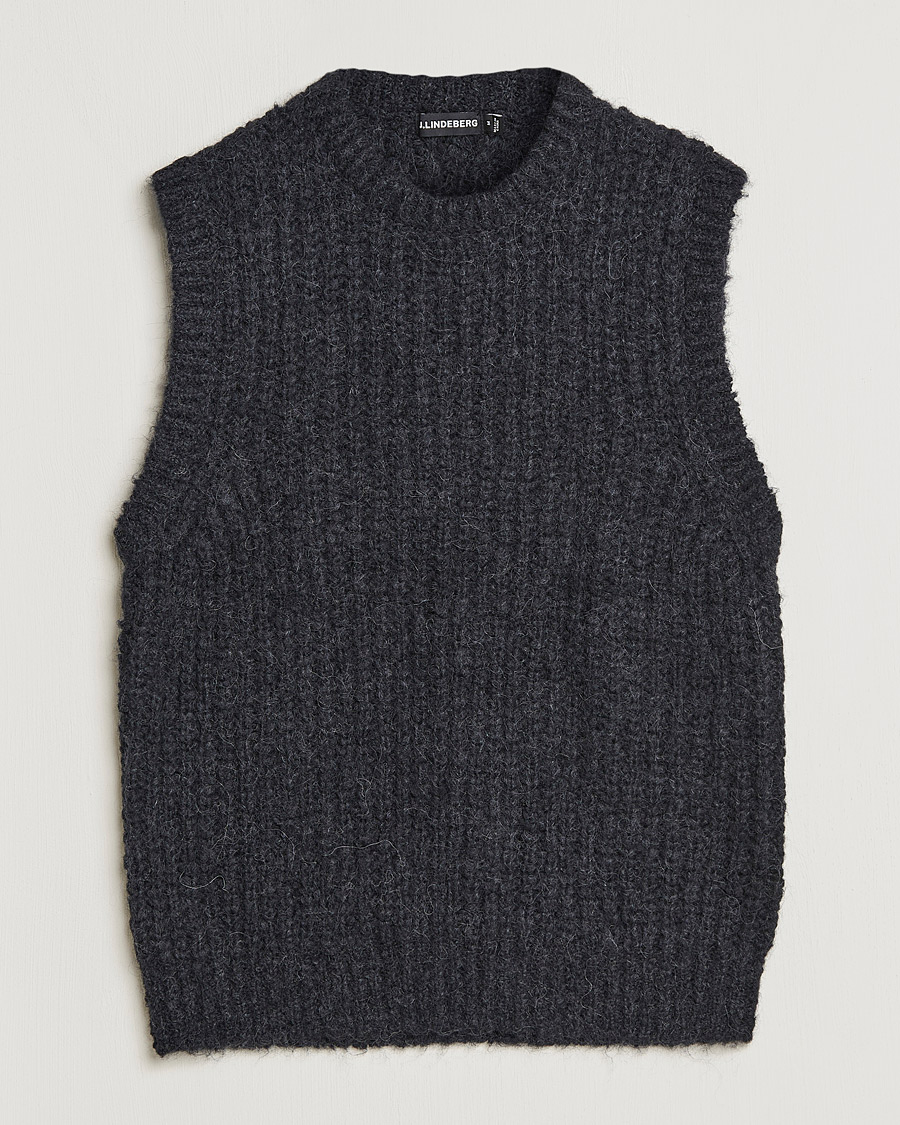 Herre | Gensere | J.Lindeberg | Alfons Wool Slipover Black