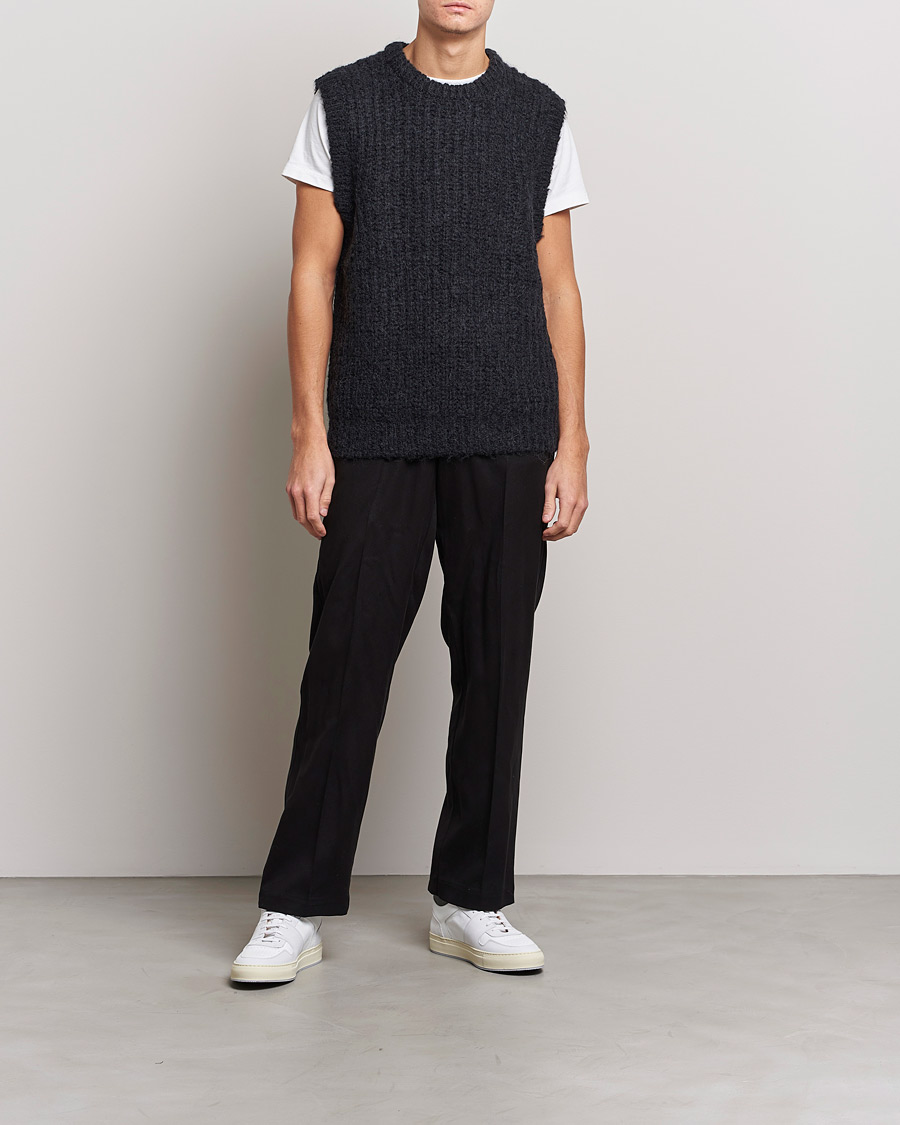 Herre | Gensere | J.Lindeberg | Alfons Wool Slipover Black