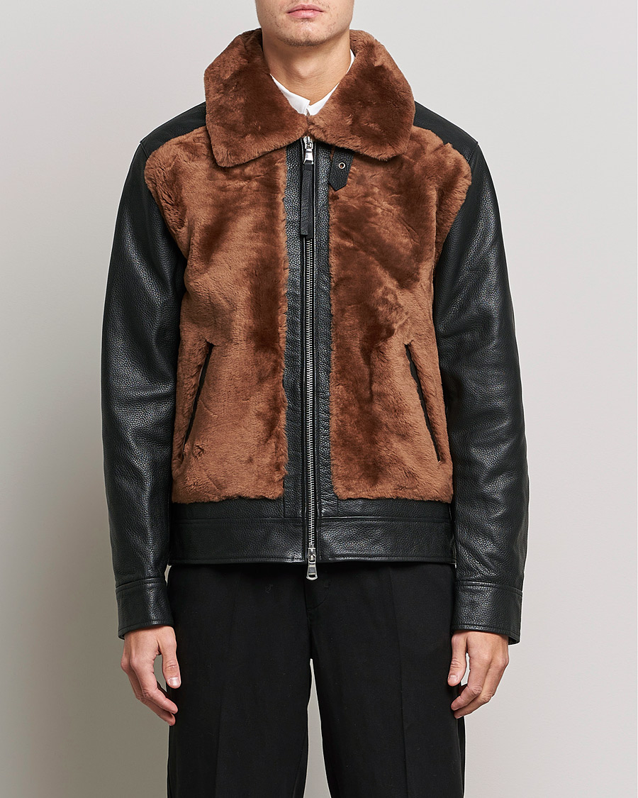 Herre |  | J.Lindeberg | Grizzly Sheepskin Leather Jacket Chipmunk