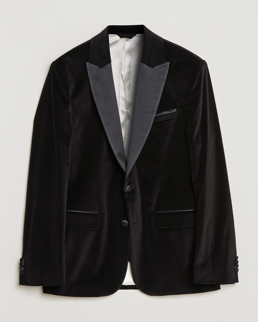 Herre | Dressjakker | J.Lindeberg | Lenny Velvet Blazer Black
