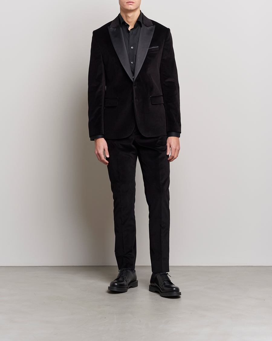 Herre | Dressjakker | J.Lindeberg | Lenny Velvet Blazer Black