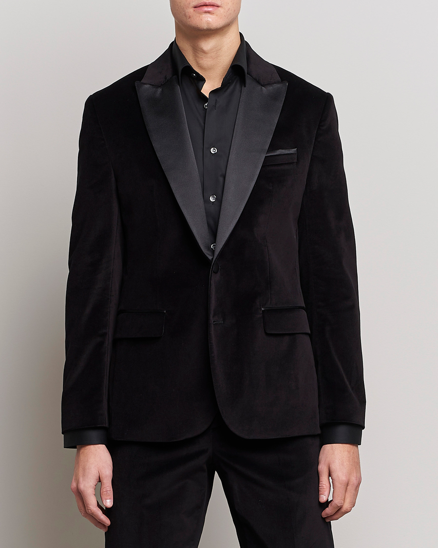 Herre | Dressjakker | J.Lindeberg | Lenny Velvet Blazer Black