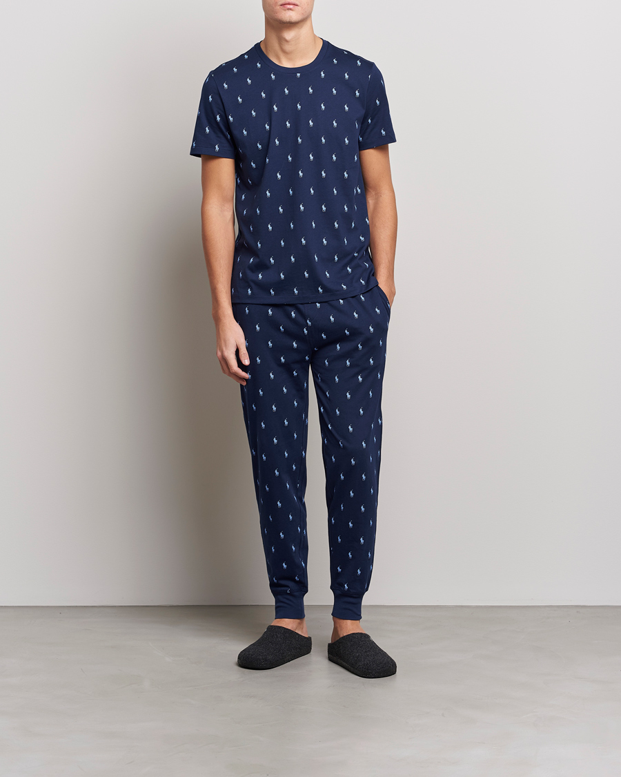 Herre | Pyjamaser og badekåper | Polo Ralph Lauren | Printed Pony Pyjama Pants Navy