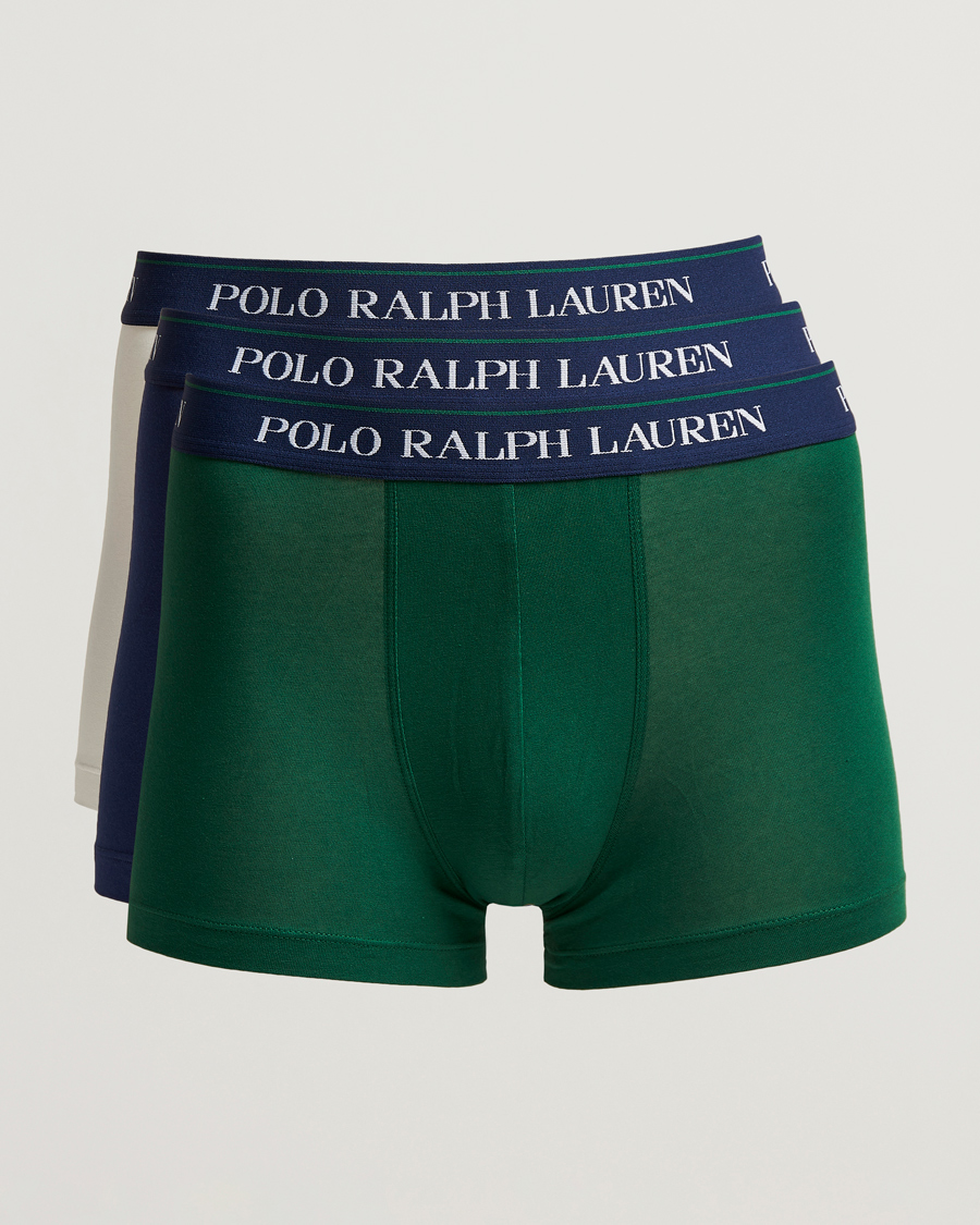 Herre | Undertøy | Polo Ralph Lauren | 3-Pack Trunk Green/White/Navy