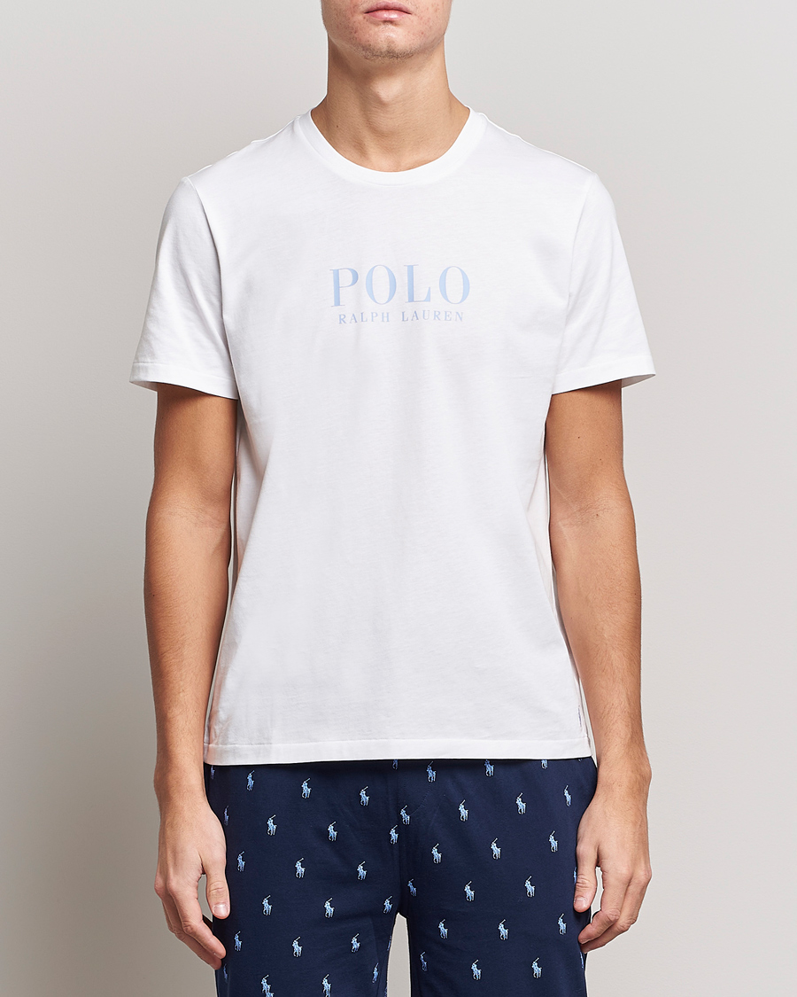 Herre | T-Shirts | Polo Ralph Lauren | Cotton Logo Crew Neck T-Shirt Austin Blue