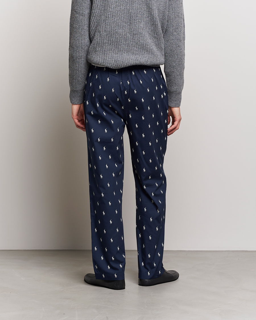 Herre | Pyjamaser og badekåper | Polo Ralph Lauren | Cotton Printed Pony Pyjama Pants Navy