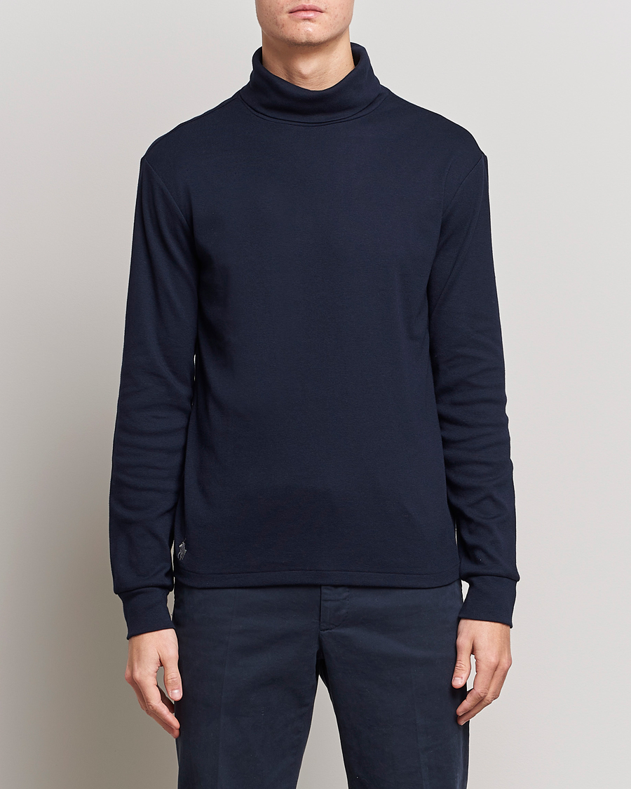 Herre | Gensere | Polo Ralph Lauren | Rib Knitted Polo Aviator Navy