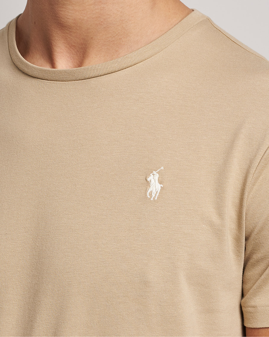 Herre | T-Shirts | Polo Ralph Lauren | Crew Neck T-Shirt Coastal Beige