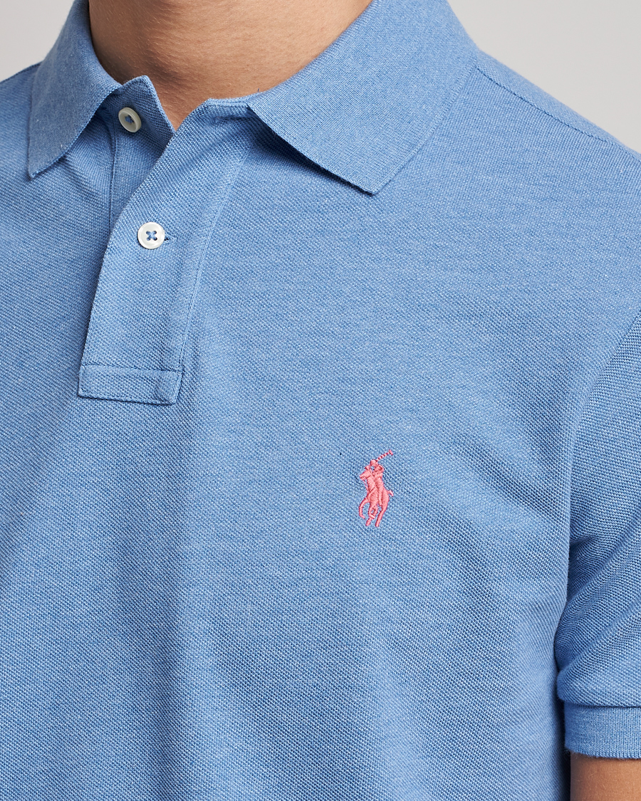 Herre | Pikéer | Polo Ralph Lauren | Custom Slim Fit Polo Soft Royal Heather