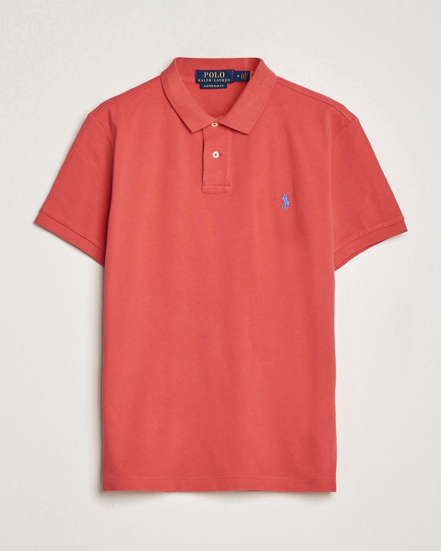 Herre | Pikéer | Polo Ralph Lauren | Custom Slim Fit Polo Starboard Red