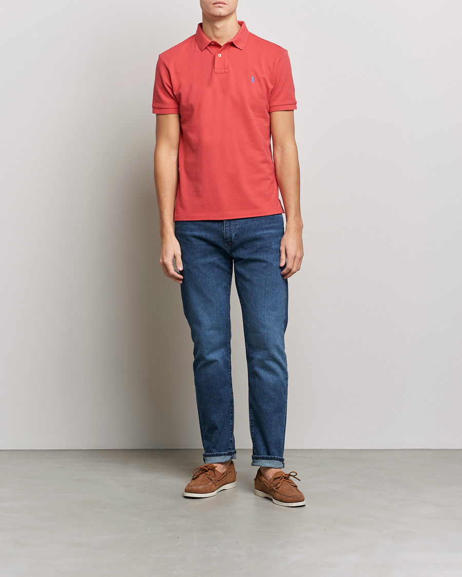 Herre | Pikéer | Polo Ralph Lauren | Custom Slim Fit Polo Starboard Red