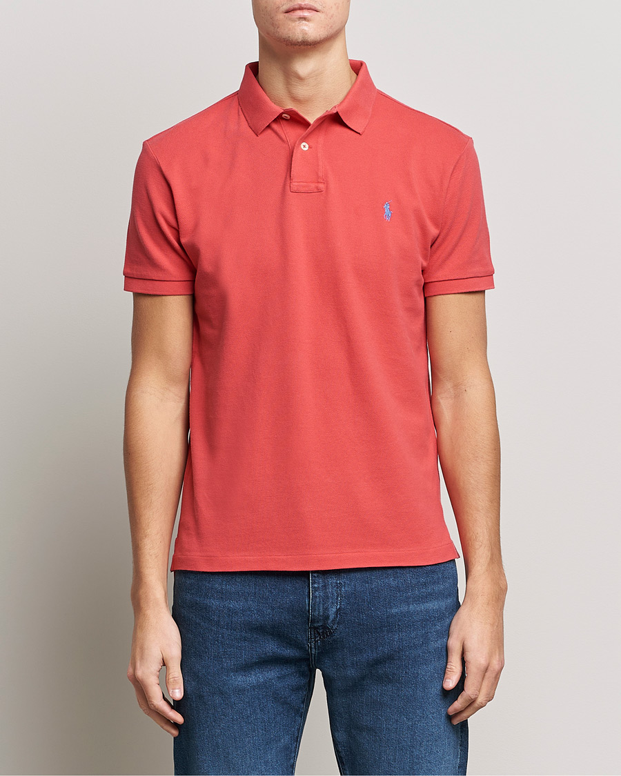 Herre | Pikéer | Polo Ralph Lauren | Custom Slim Fit Polo Starboard Red