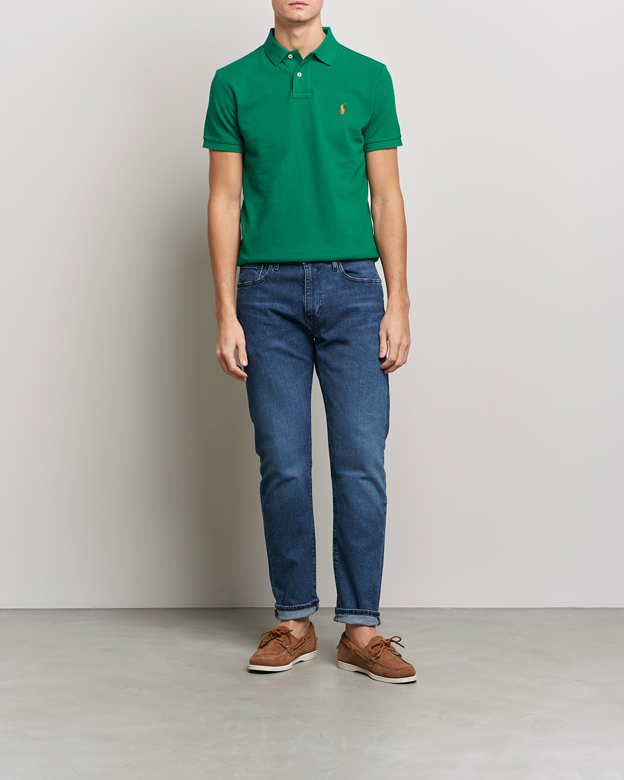 Herre | Pikéer | Polo Ralph Lauren | Custom Slim Fit Polo Primary Green