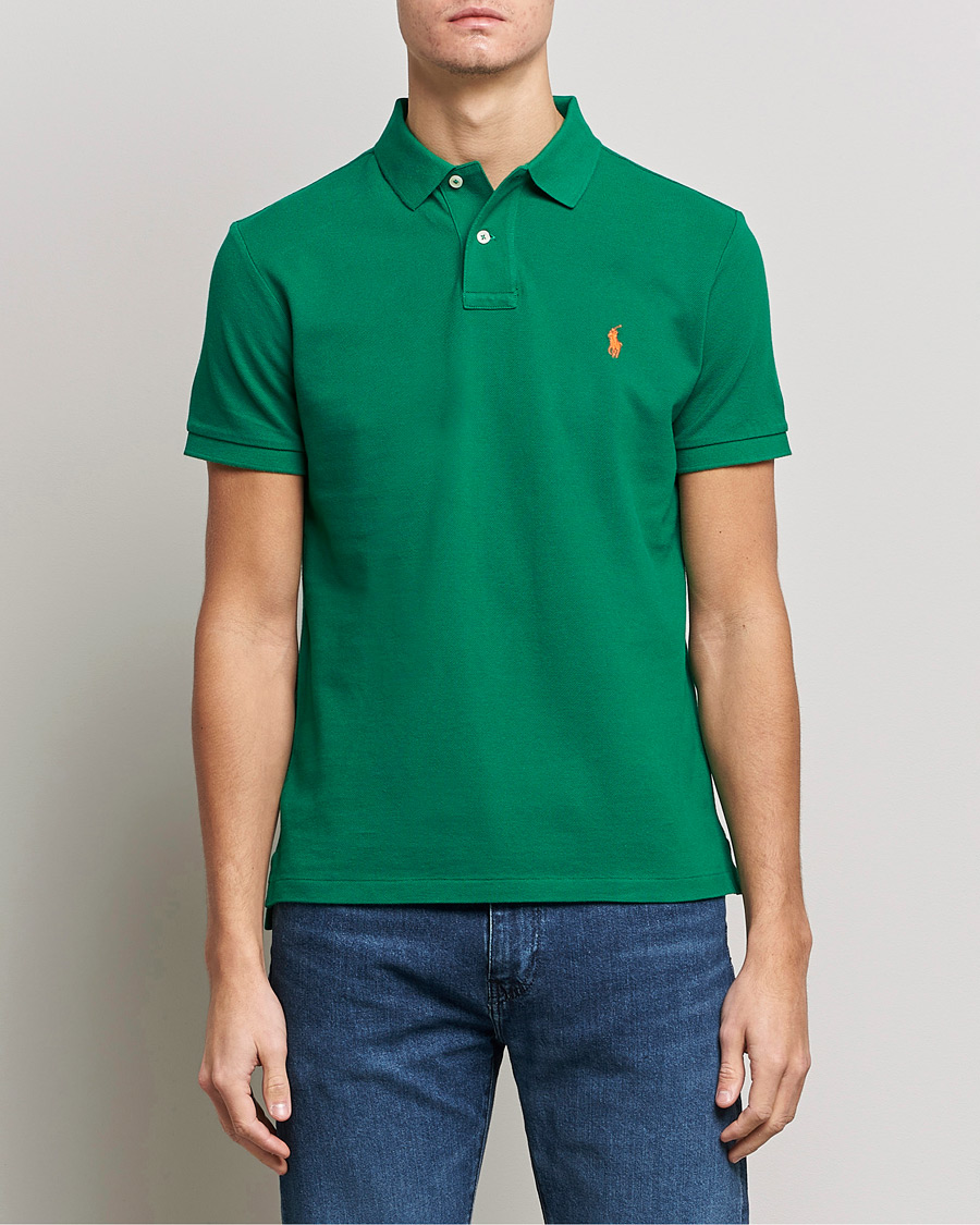 Herre | Pikéer | Polo Ralph Lauren | Custom Slim Fit Polo Primary Green
