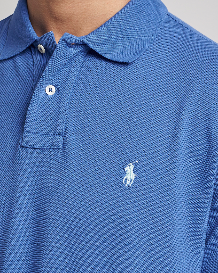Herre | Gensere | Polo Ralph Lauren | Custom Slim Fit Long Sleeve Polo Maidstone Blue