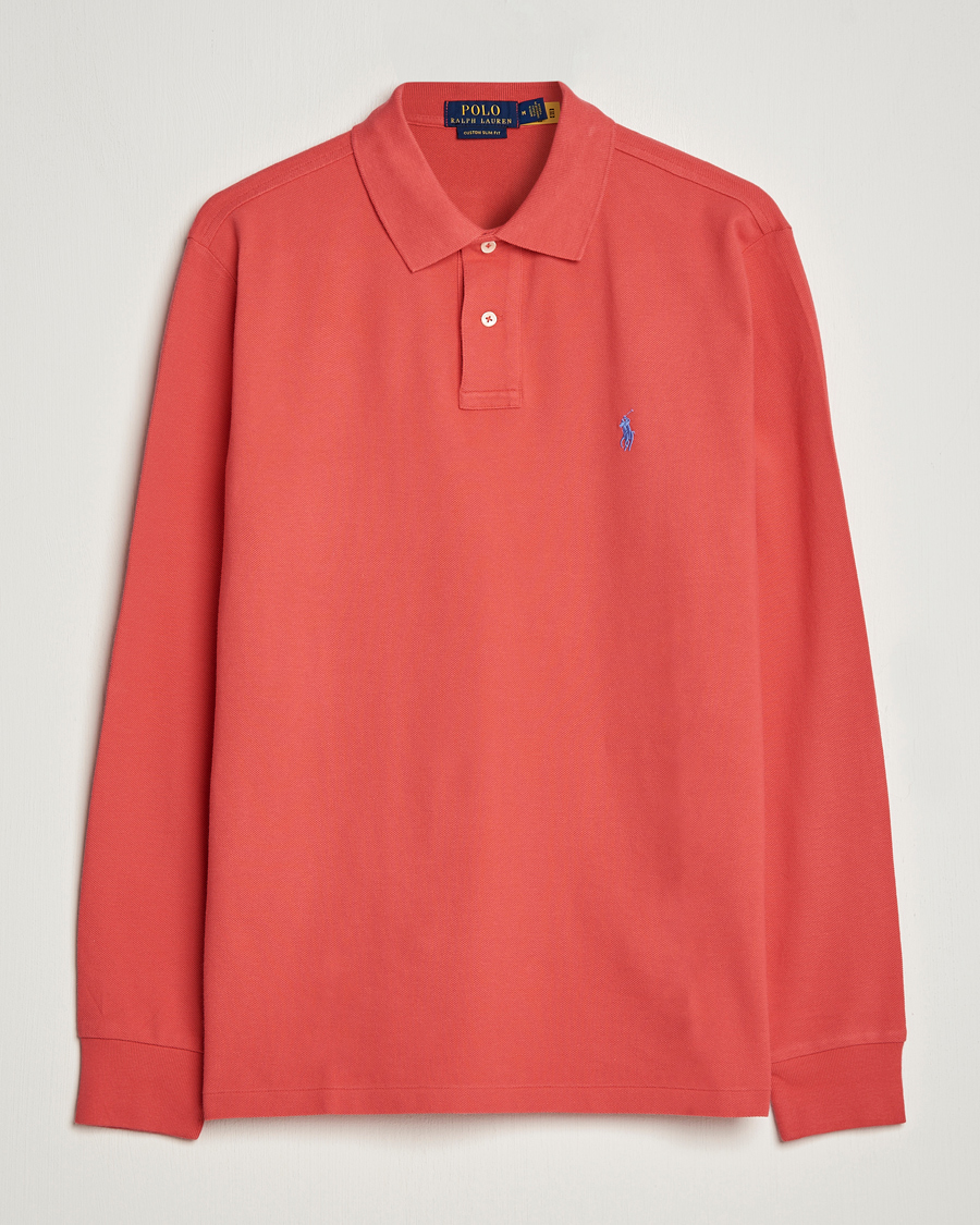 Herre | Gensere | Polo Ralph Lauren | Custom Slim Fit Long Sleeve Polo Starboard Red