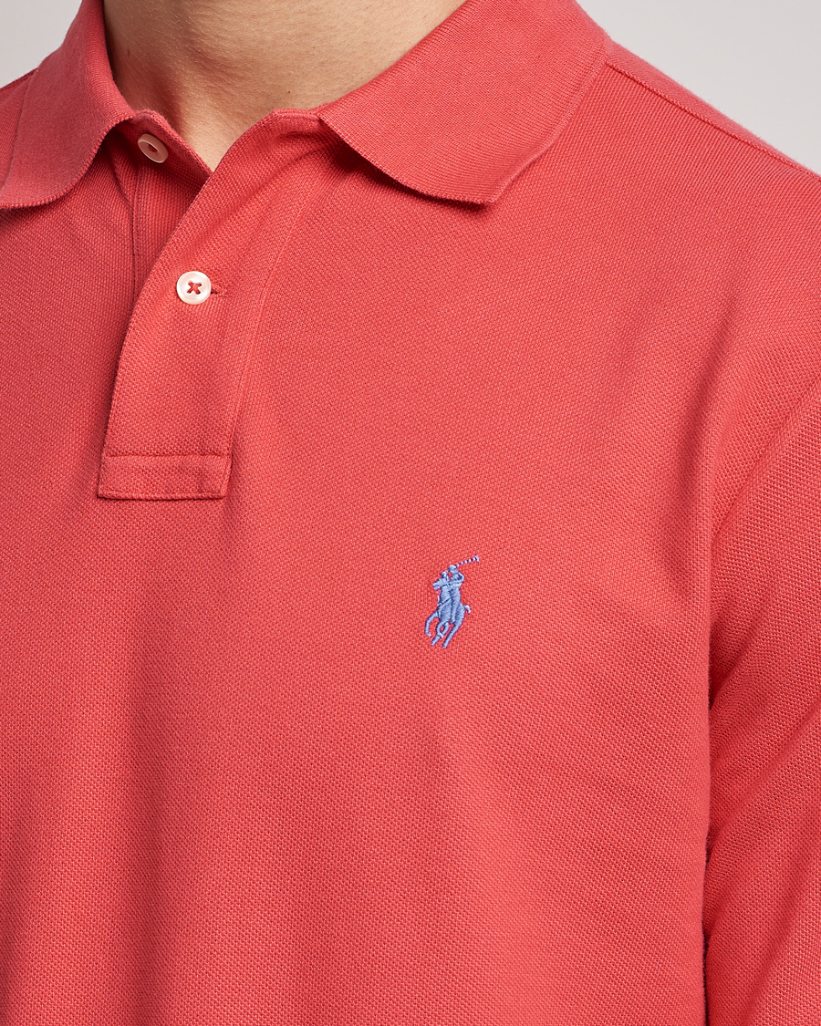 Herre | Gensere | Polo Ralph Lauren | Custom Slim Fit Long Sleeve Polo Starboard Red