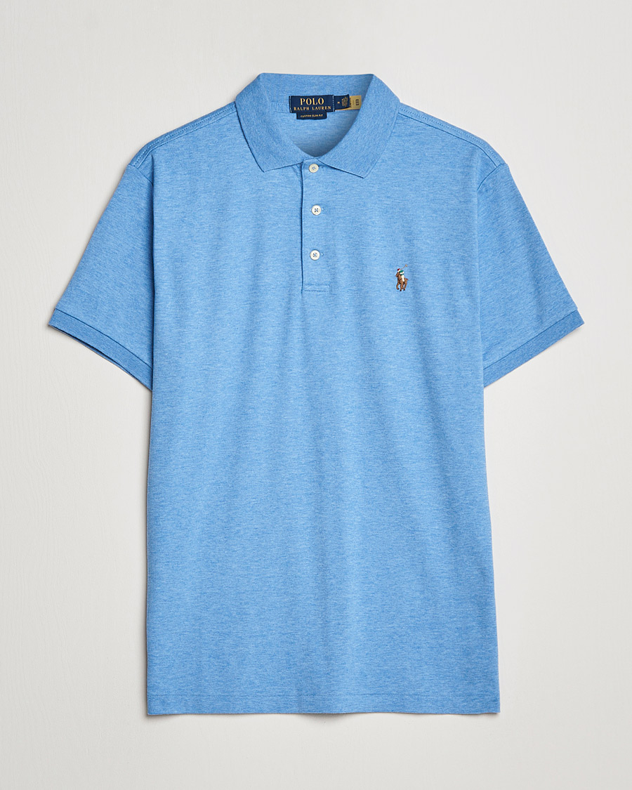 Herre | Pikéer | Polo Ralph Lauren | Luxury Pima Cotton Polo Soft Royal Heather