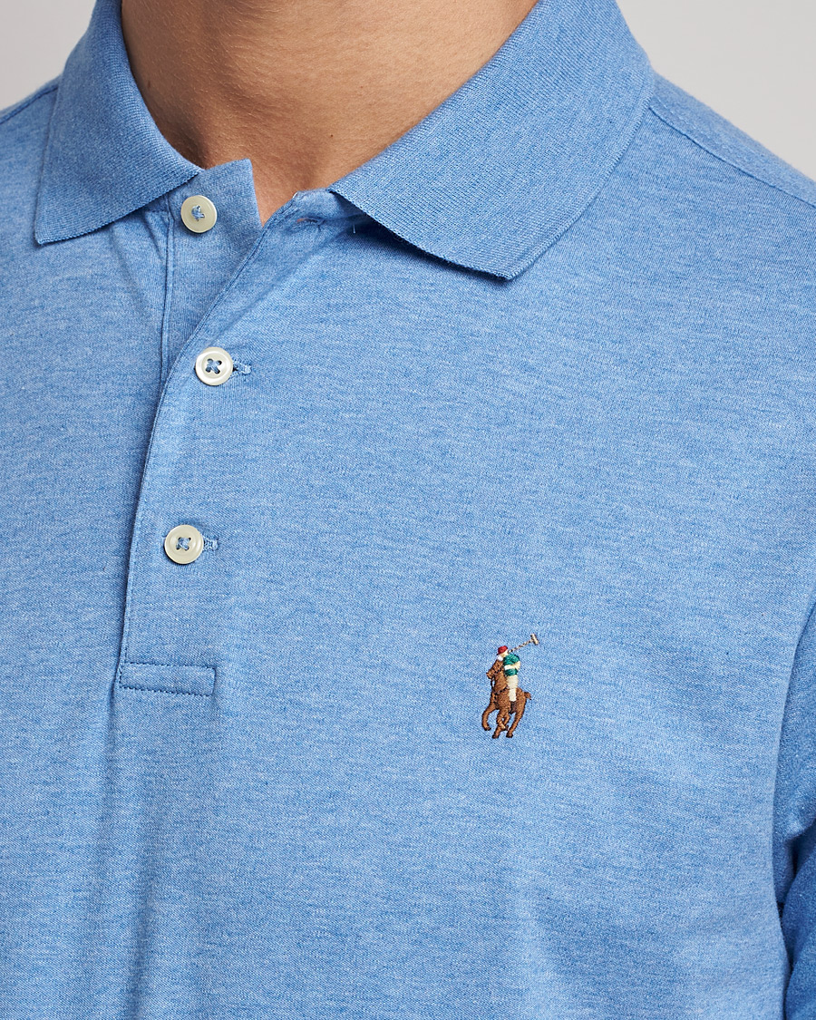Herre | Pikéer | Polo Ralph Lauren | Luxury Pima Cotton Polo Soft Royal Heather