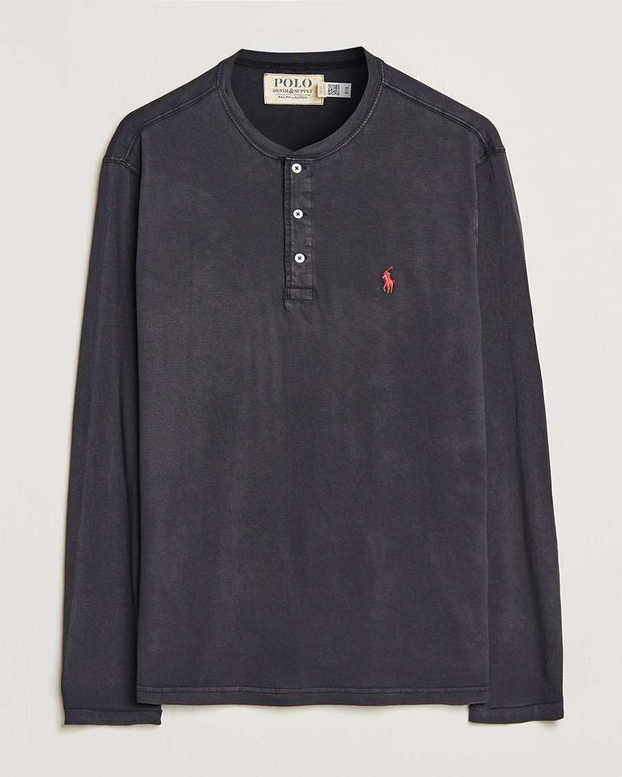 Herre | | Polo Ralph Lauren | Slub Jersey Henley Black