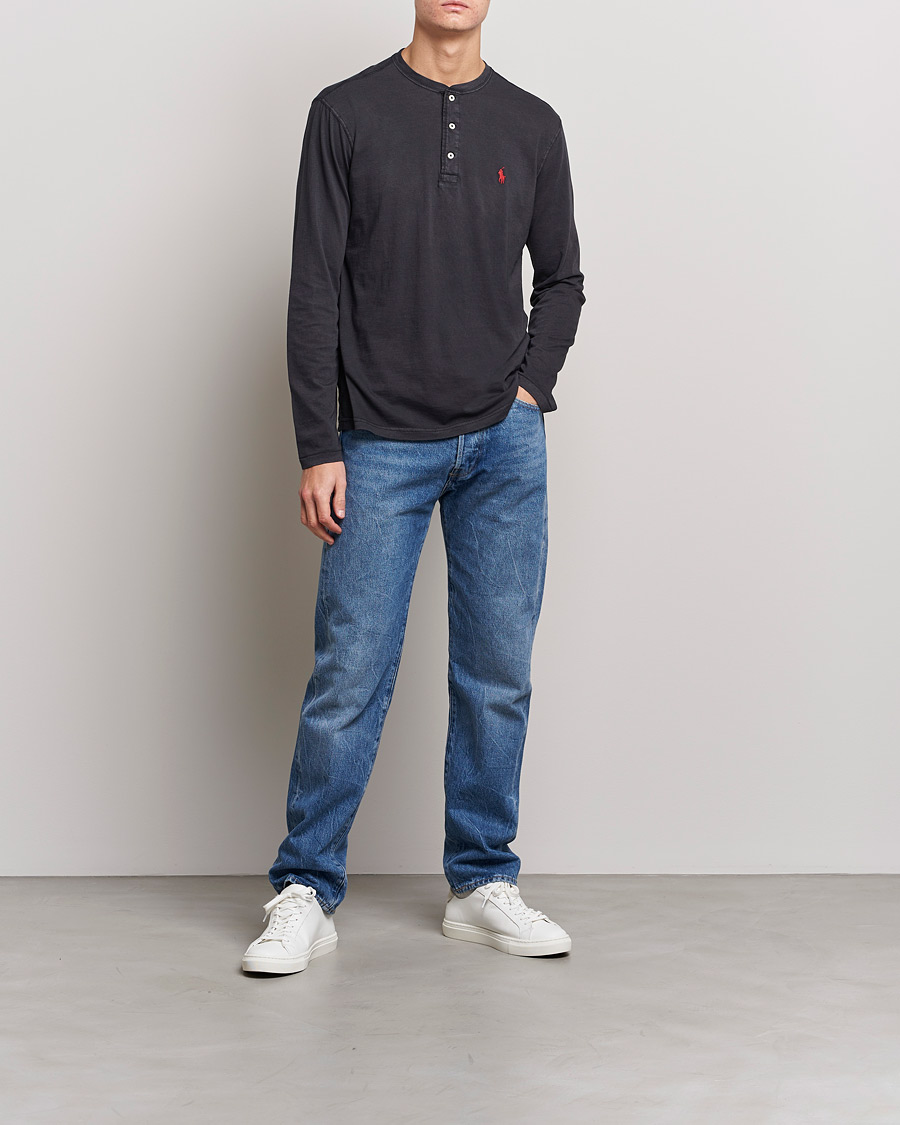 Herre | Gensere | Polo Ralph Lauren | Slub Jersey Henley Black