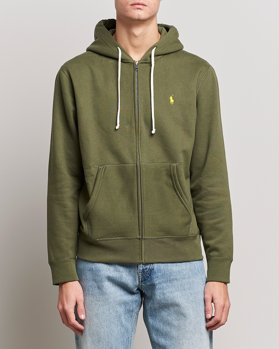 Herre |  | Polo Ralph Lauren | Fleece Full-Zip Hoodie Dark Sage