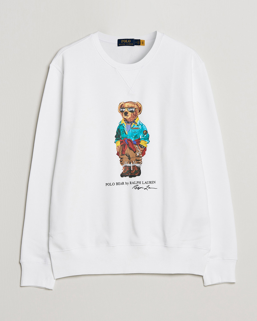 Herre | Gensere | Polo Ralph Lauren | Magic Fleece Printed Bear Sweatshirt Coastal Beige