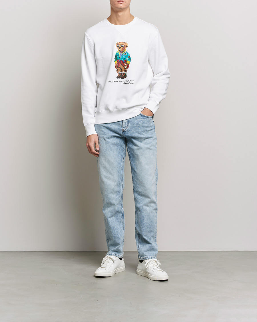 Herre | Gensere | Polo Ralph Lauren | Magic Fleece Printed Bear Sweatshirt Coastal Beige