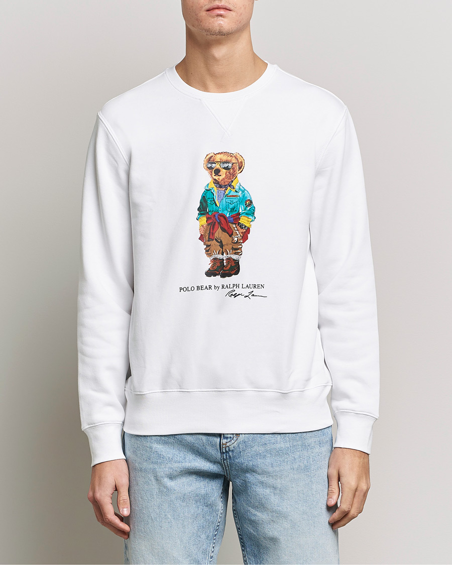 Herre | Gensere | Polo Ralph Lauren | Magic Fleece Printed Bear Sweatshirt Coastal Beige