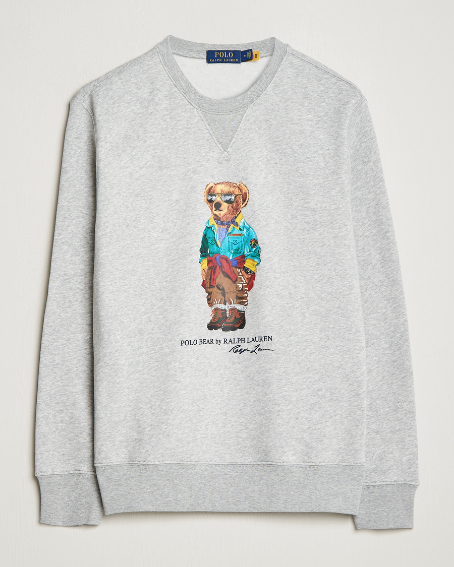 Herre | Gensere | Polo Ralph Lauren | Magic Fleece Printed Bear Sweatshirt Andover Heather