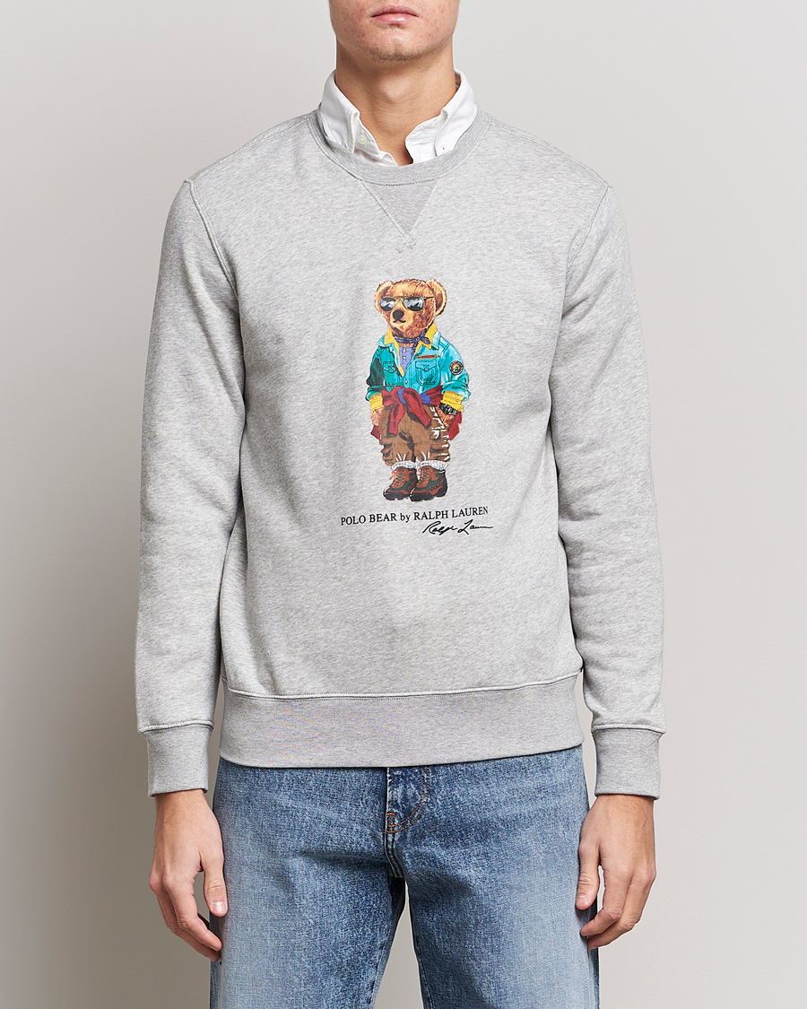 Herre | Gensere | Polo Ralph Lauren | Magic Fleece Printed Bear Sweatshirt Andover Heather