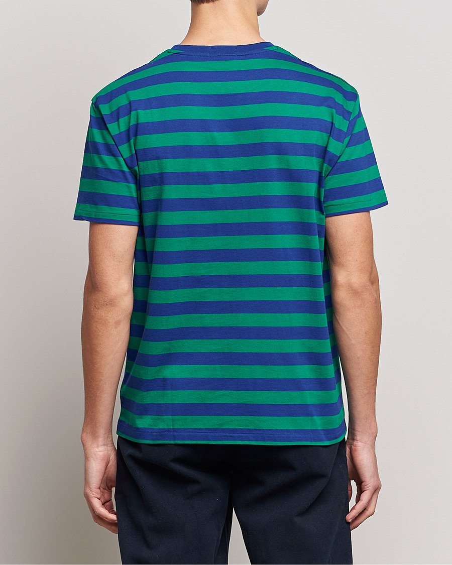 Herre | T-Shirts | Polo Ralph Lauren | Striped Crew Neck T-Shirt Green/Navy