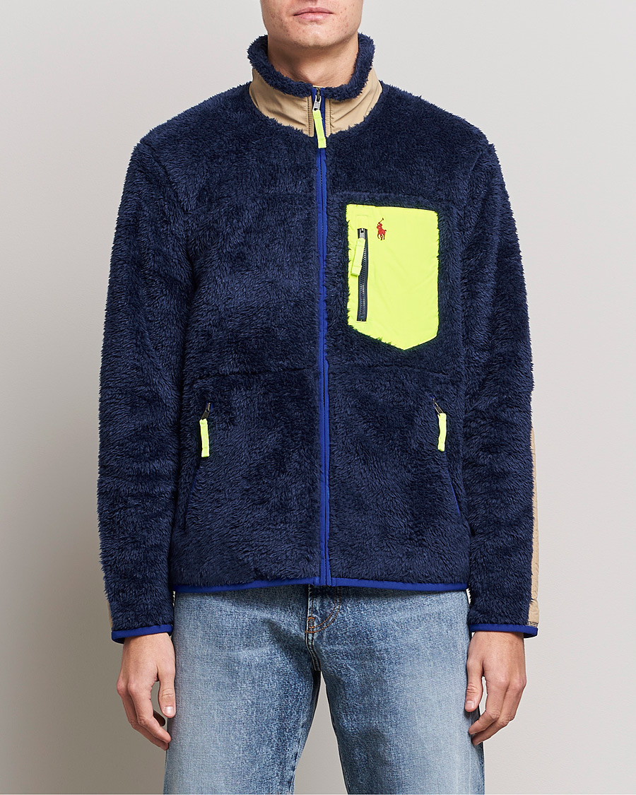 Herre |  | Polo Ralph Lauren | Curly Sherpa Full Zip Navy Multi