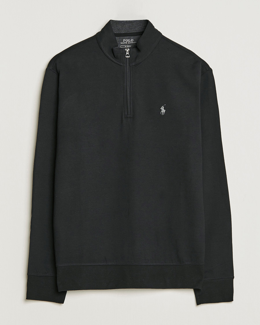Herre | Gensere | Polo Ralph Lauren | Double Knit Half-Zip Sweater Polo Black