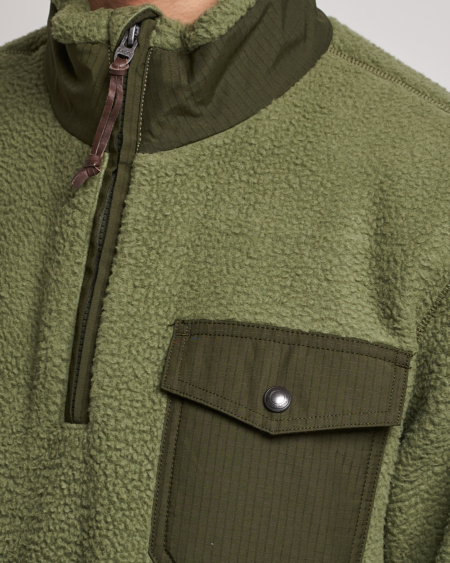 Herre | Gensere | Polo Ralph Lauren | Curly Sherpa Half Zip Company Olive